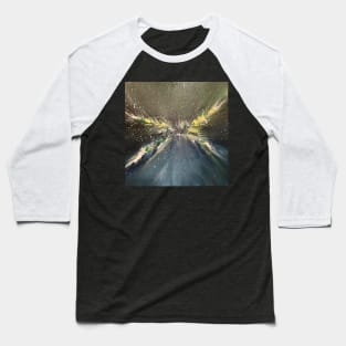 Shimmering light acrylic abstract artwork Baseball T-Shirt